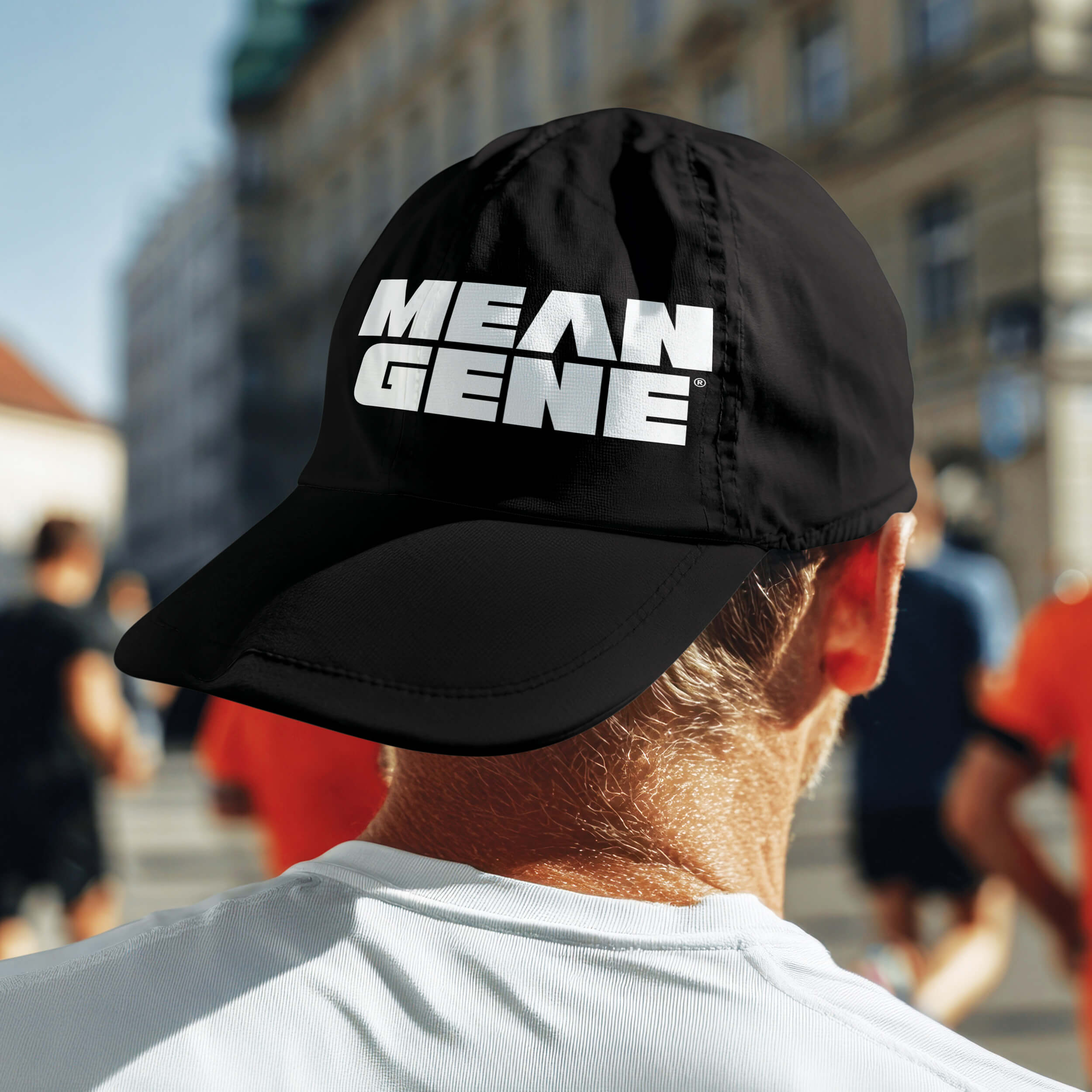 Low-Profile Cap: Black w MEAN GENE wordmark