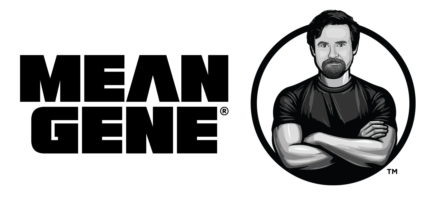 White Ceramic Mug: White w MEAN GENE logo