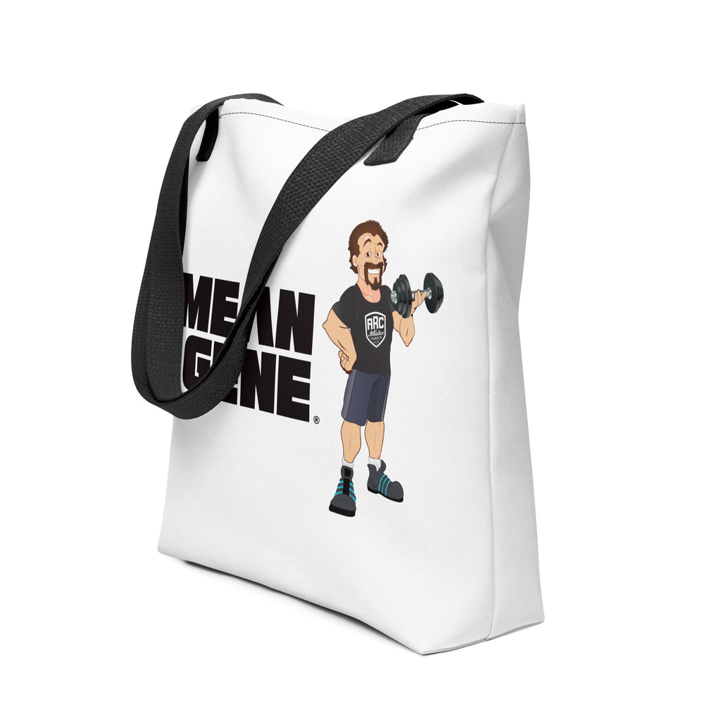 Tote Bag: White w STRONGMAN GENE logo