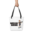 Tote Bag: White w STRONGMAN GENE logo