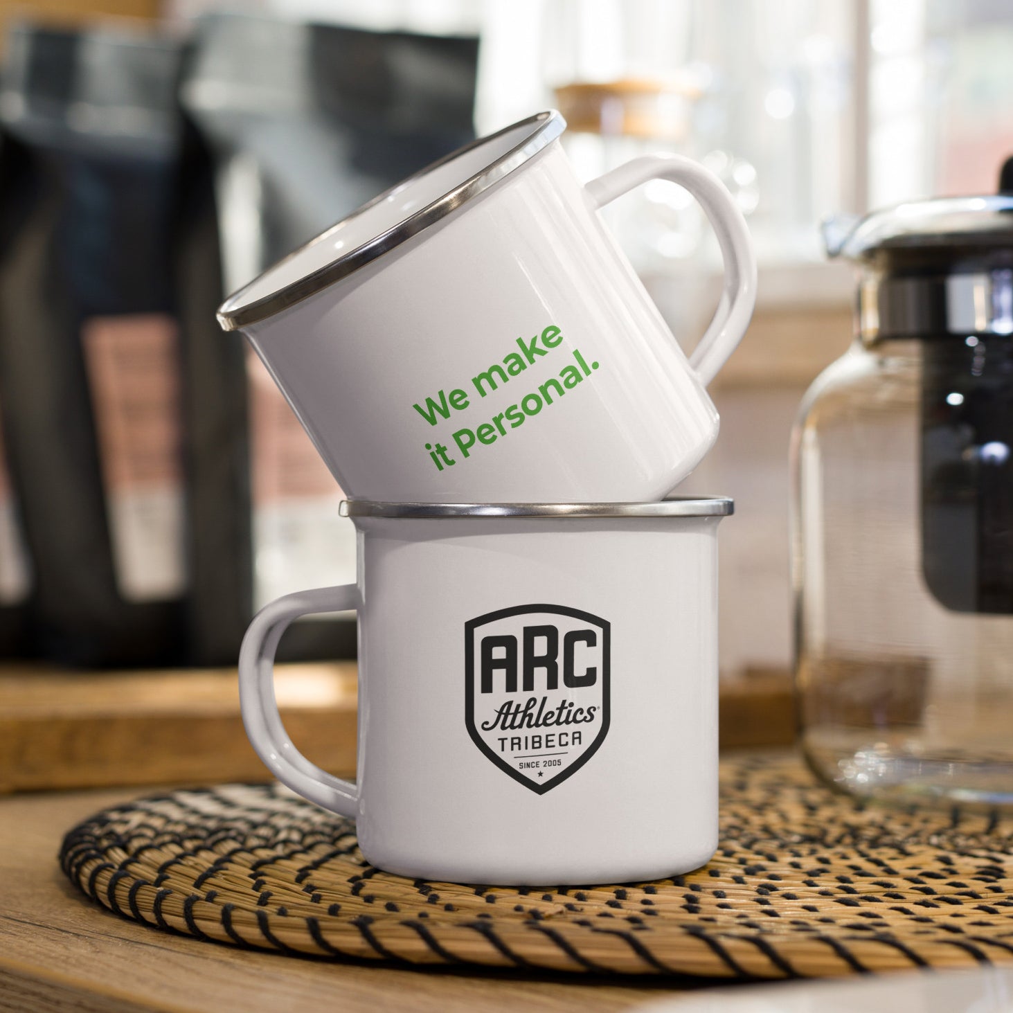 Enamel Mug: White w ARC logo