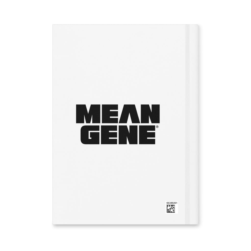 Hardcover Journal: White w MEAN GENE icon
