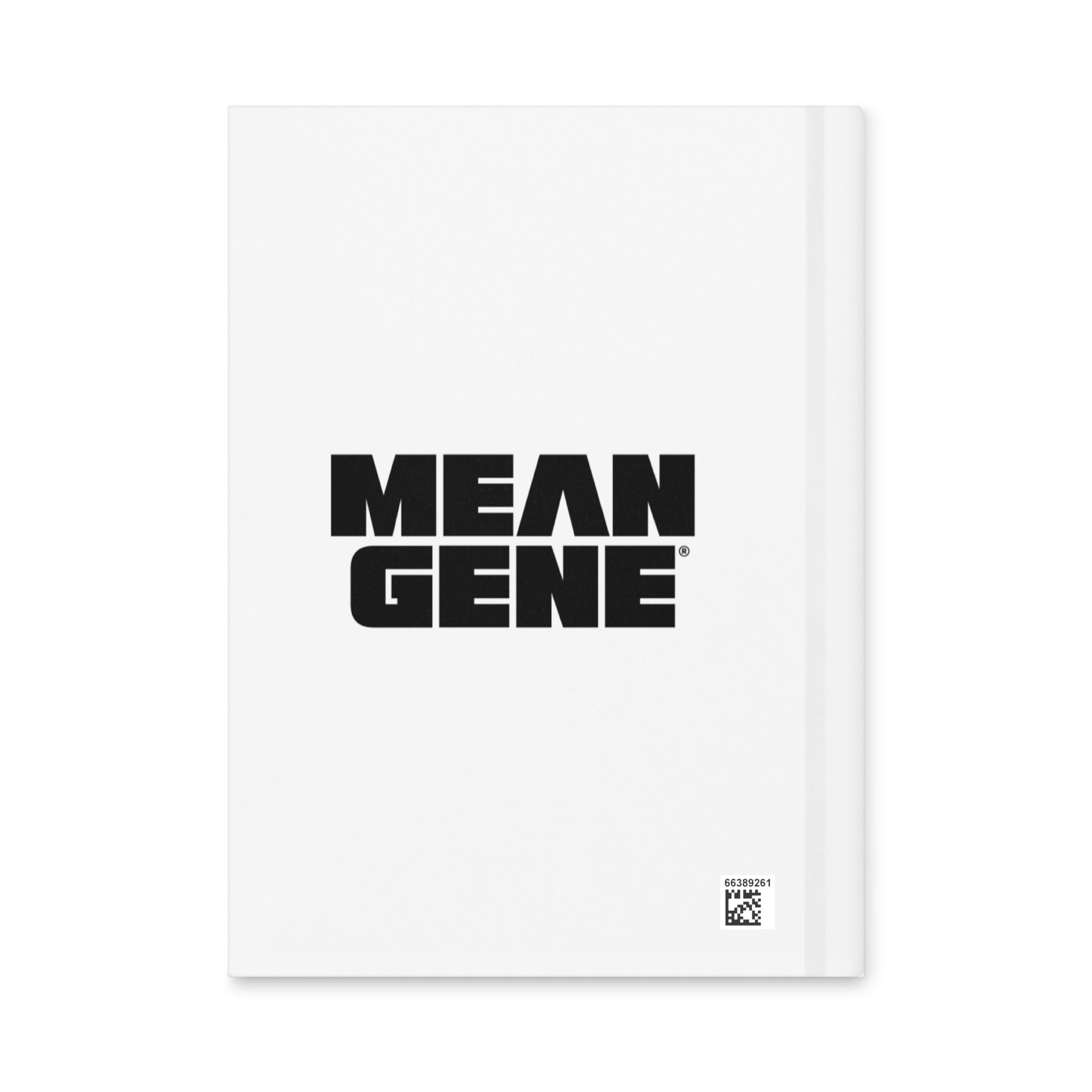 Hardcover Journal: White w MEAN GENE icon