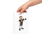Hardcover Journal: White w STRONGMAN GENE logo