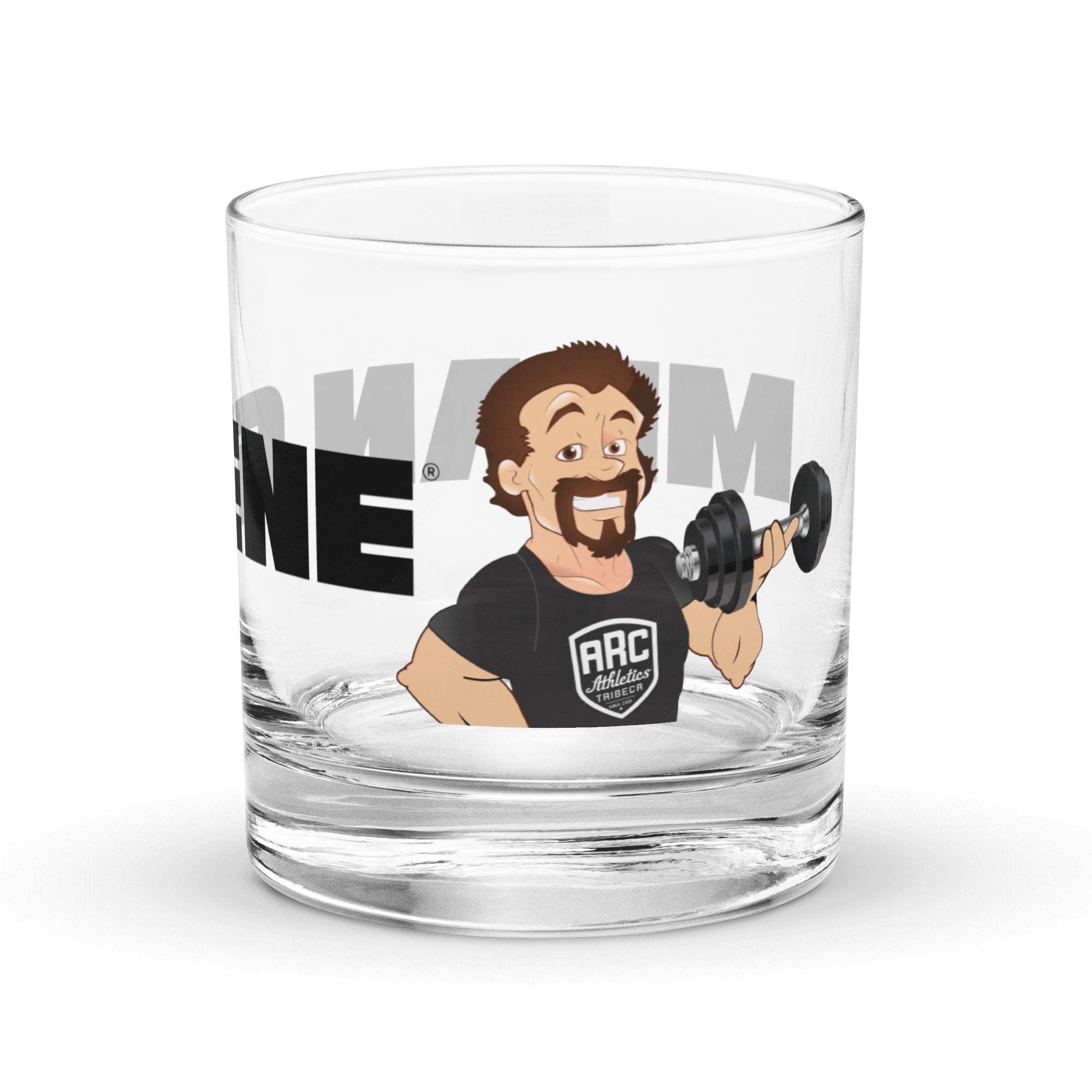 On-the-Rocks Cocktail Glass: w MEAN GENE icon