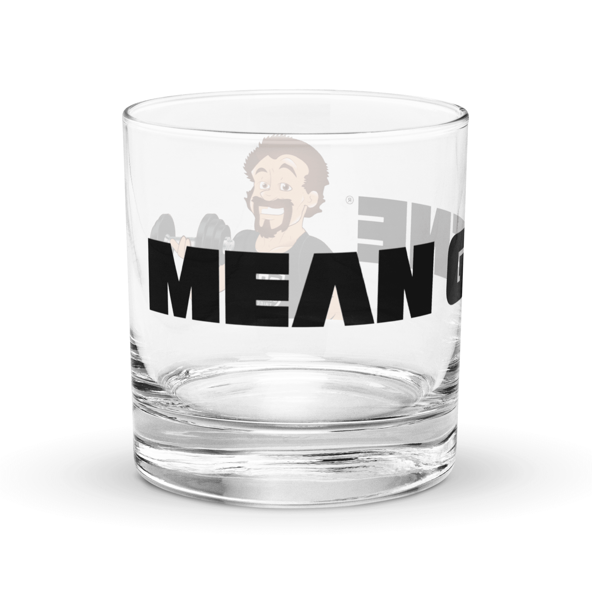 On-the-Rocks Cocktail Glass: w MEAN GENE icon