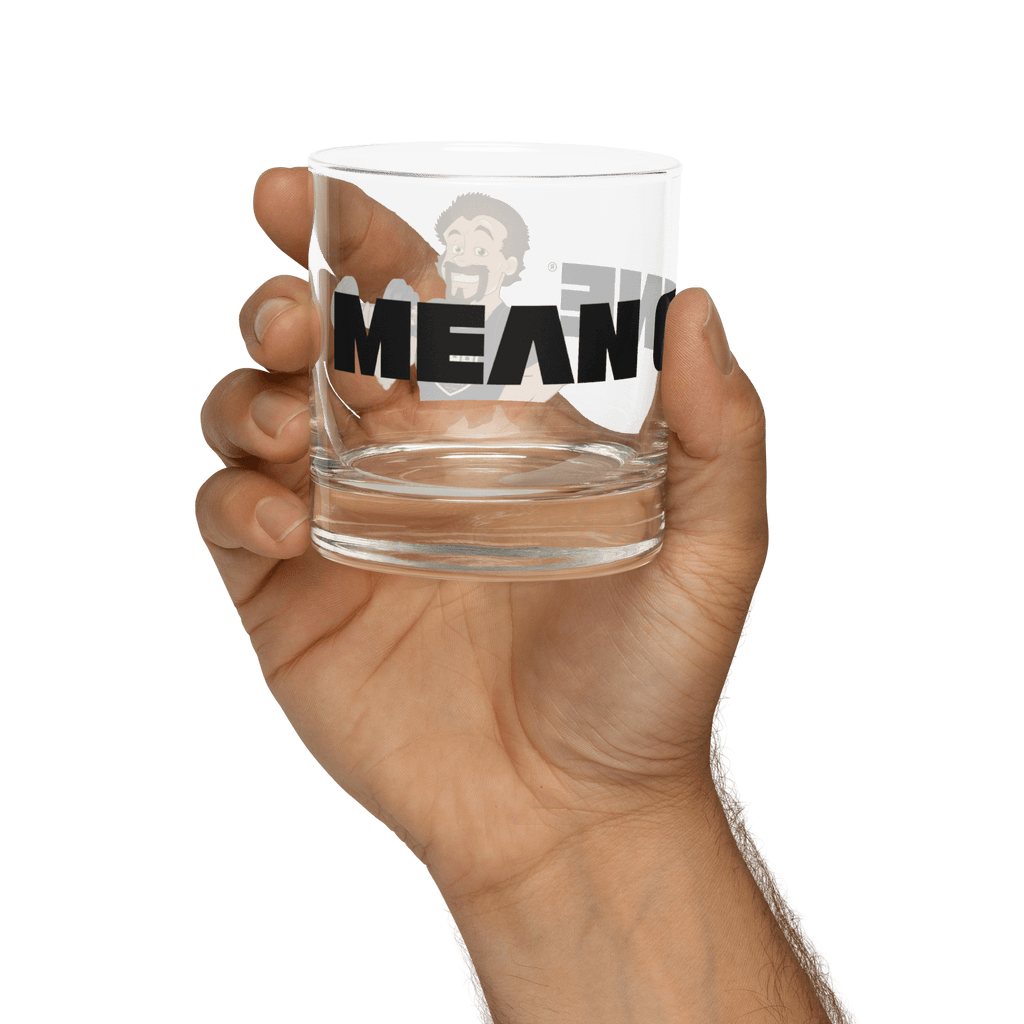 On-the-Rocks Cocktail Glass: w MEAN GENE icon