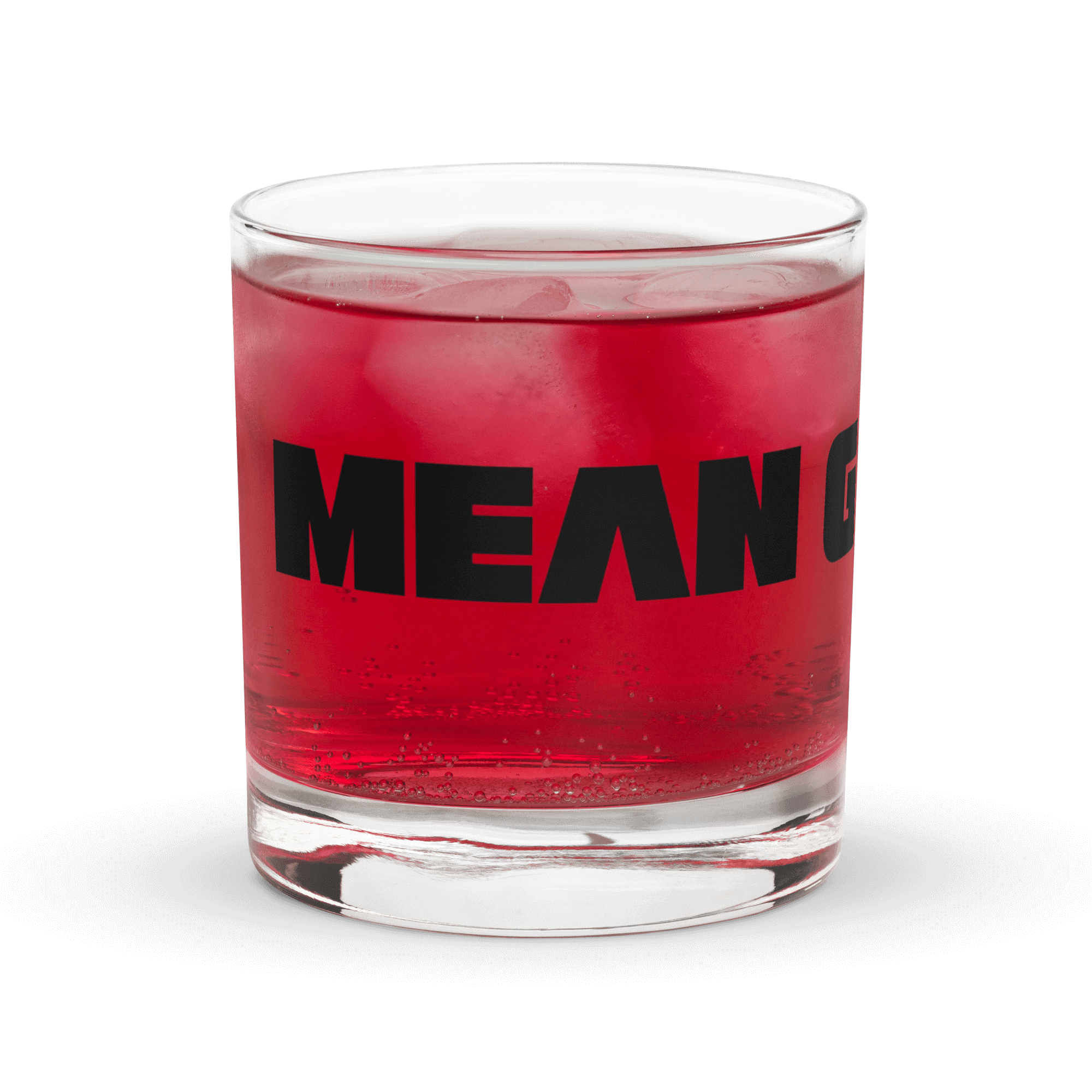 On-the-Rocks Cocktail Glass: w MEAN GENE icon