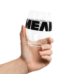 Stemless Wine Glass: w MEAN GENE wordmark