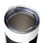 Stainless Steel Tumbler: White w MEAN GENE wordmark