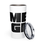 Stainless Steel Tumbler: White w MEAN GENE wordmark