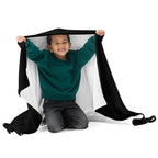 Throw Blanket: Black w MEAN GENE logo