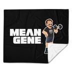 Throw Blanket: Black w STRONGMAN GENE logo