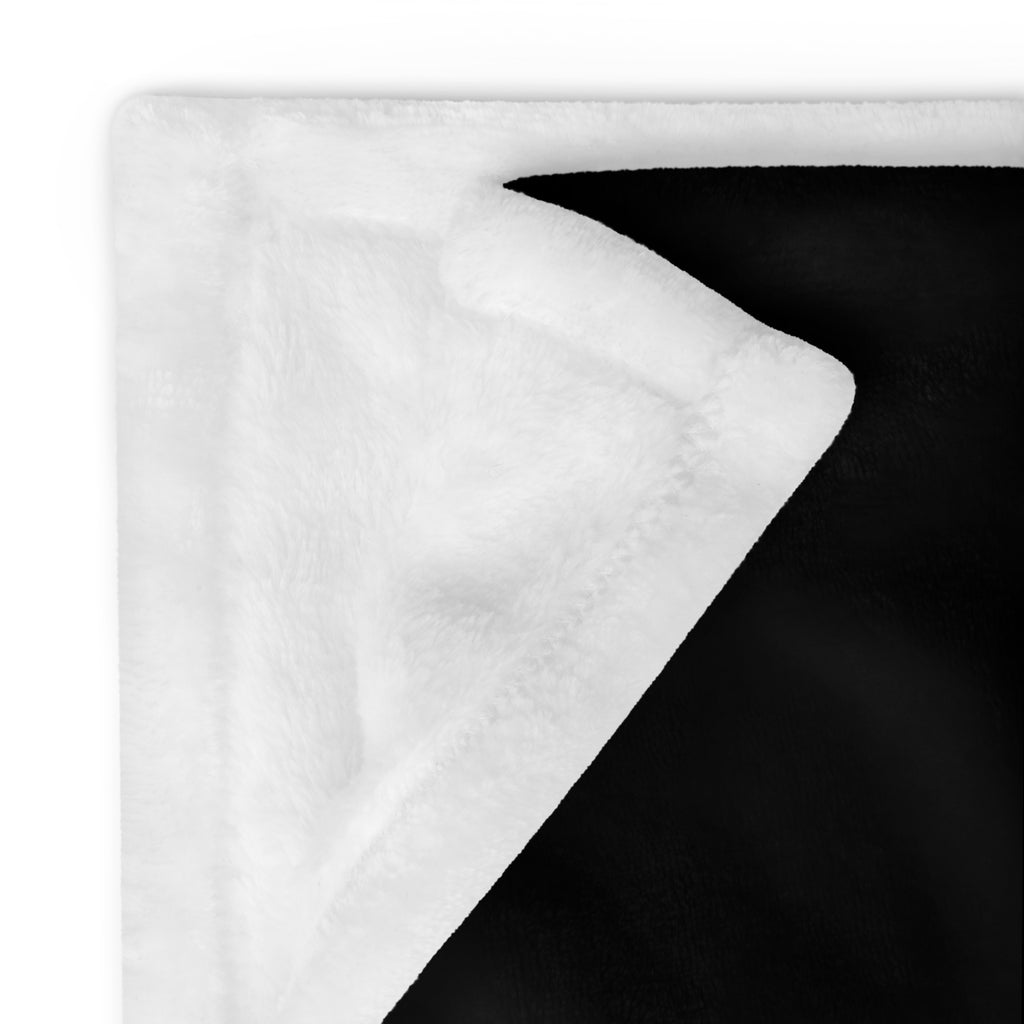 Throw Blanket: Black w STRONGMAN GENE logo