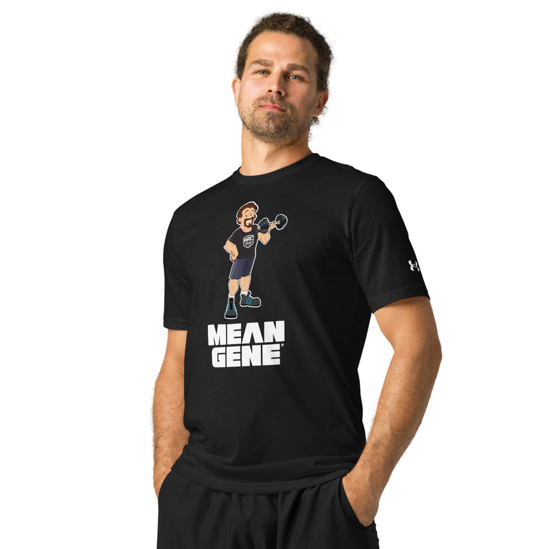 Under Armour Athletic Tee: Black w STRONGMAN GENE logo