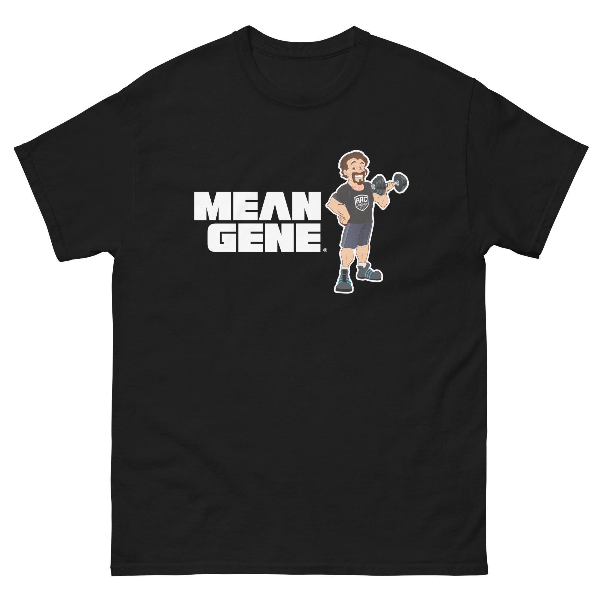 Unisex Classic Tee: Black w STRONGMAN GENE logo