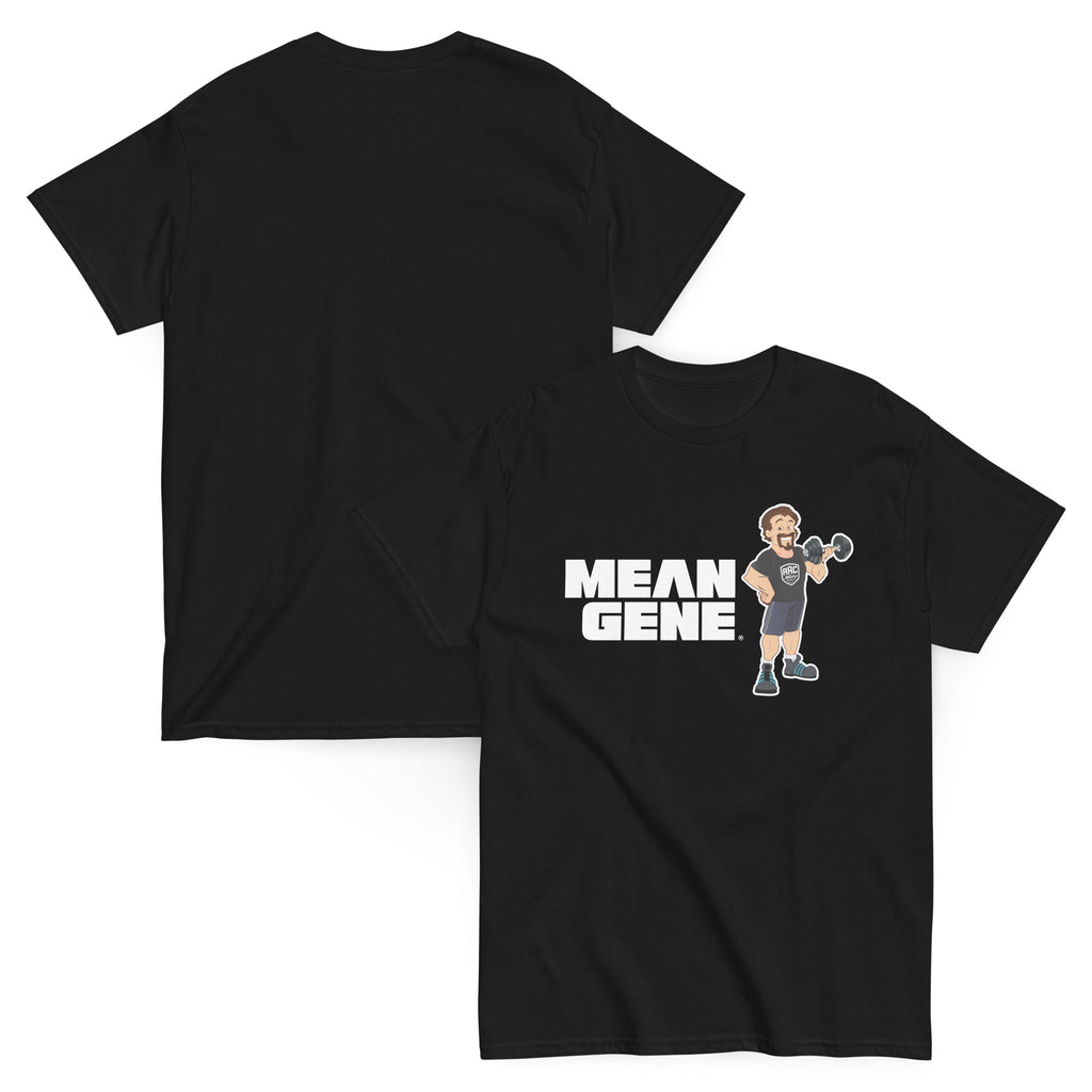 Unisex Classic Tee: Black w STRONGMAN GENE logo