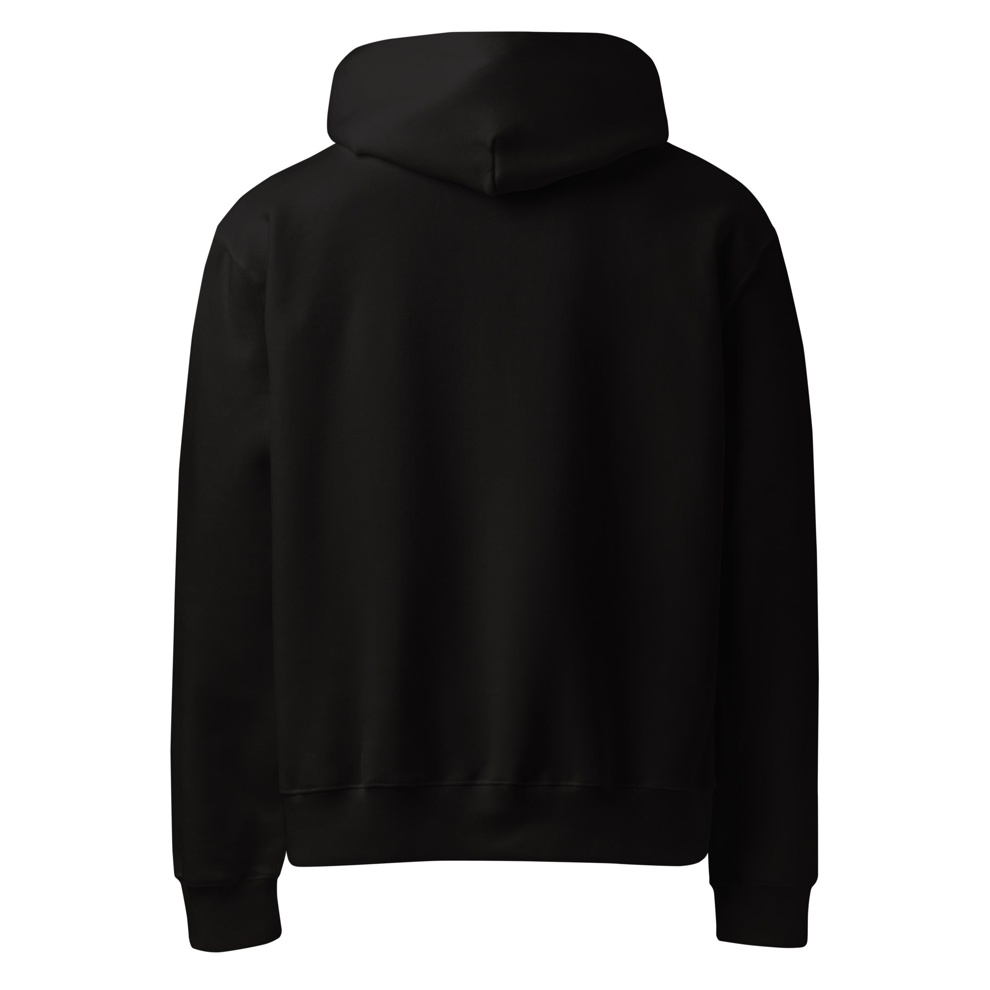 Oversized Heavyweight Hoodie: Black w STRONGMAN GENE logo
