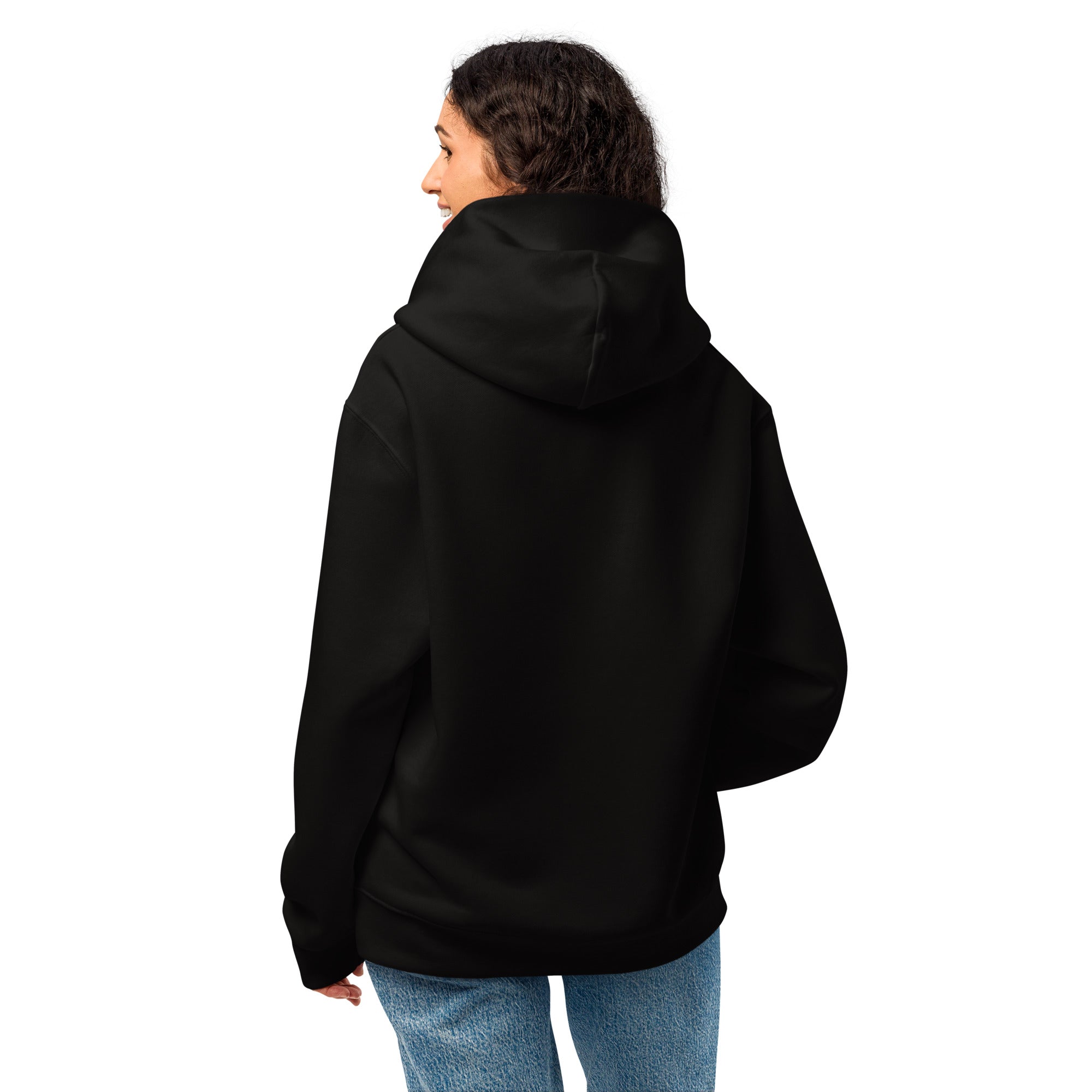 Oversized Heavyweight Hoodie: Black w STRONGMAN GENE logo