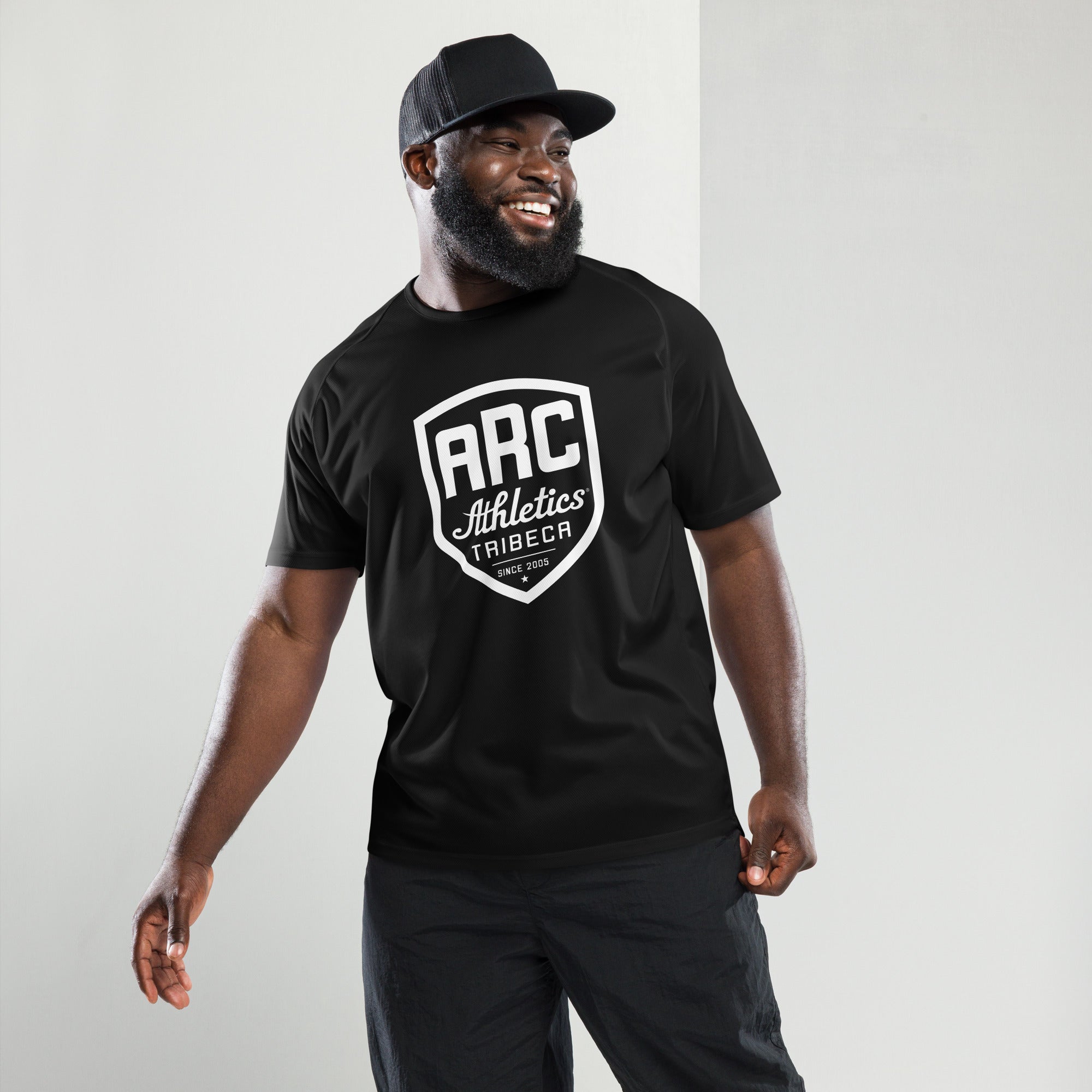 Unisex Sports Jersey: Black w ARC logo