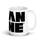 White Ceramic Mug: White w MEAN GENE wordmark