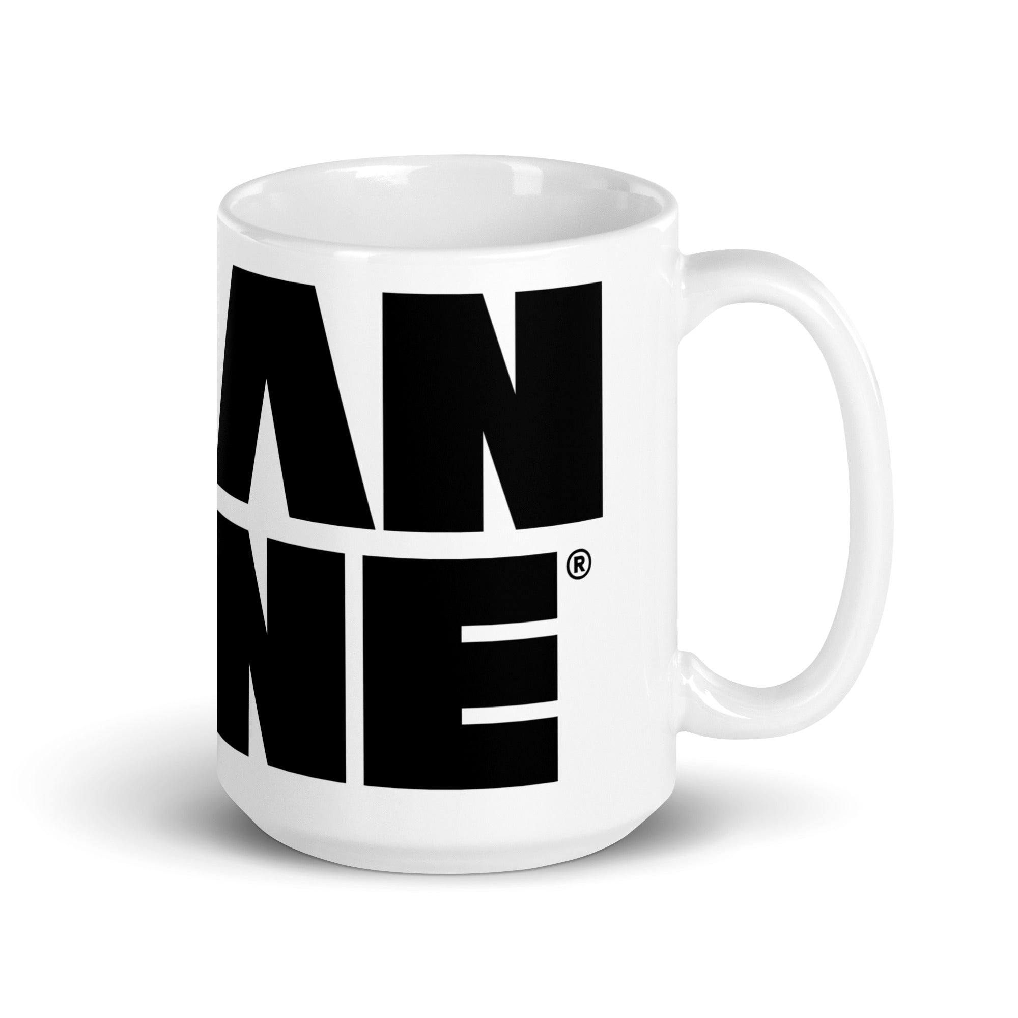 White Ceramic Mug: White w MEAN GENE icon