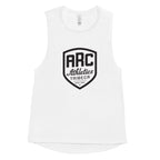Women’s Muscle Tank: White w ARC logo